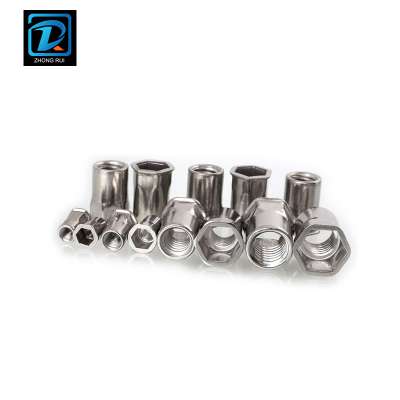 Stainless Steel Countersunk Head Half Hex Rivet Nut