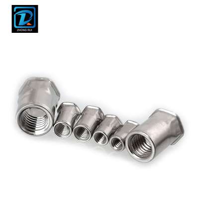 Stainless Steel 316 Countersunk Head Half Hex Rivet Nut