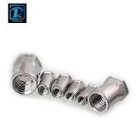 Stainless Steel 316 Countersunk Head Half Hex Rivet Nut